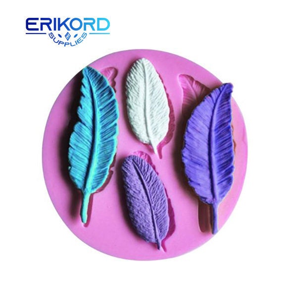 DIY Wing Birds Feathers Chocolate Fondant Cake Decorating Tools Lace Border Silicone Mold Kitchen Baking Accessories