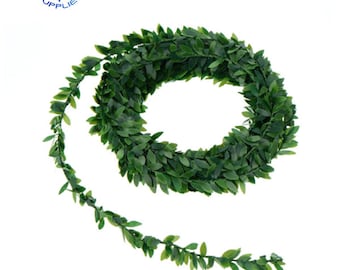 2.4M Efeu Hängepflanze Künstliche Efeuranken Kunstpflanzen Rattan Blatt Deko DIY