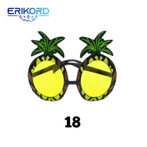 Funny Party Sunglasses Birthday Party Glasses Tropical Fancy Dress Favors Fun Summer Wedding Birthday Party Photo Booth Props Supplies 18