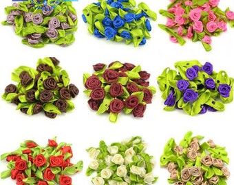 Mini Satin Roses - Etsy