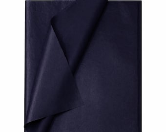 10/50/100 ark presentpapper svart silkespapper för gör-det-själv-konstverk blomsterdekoration