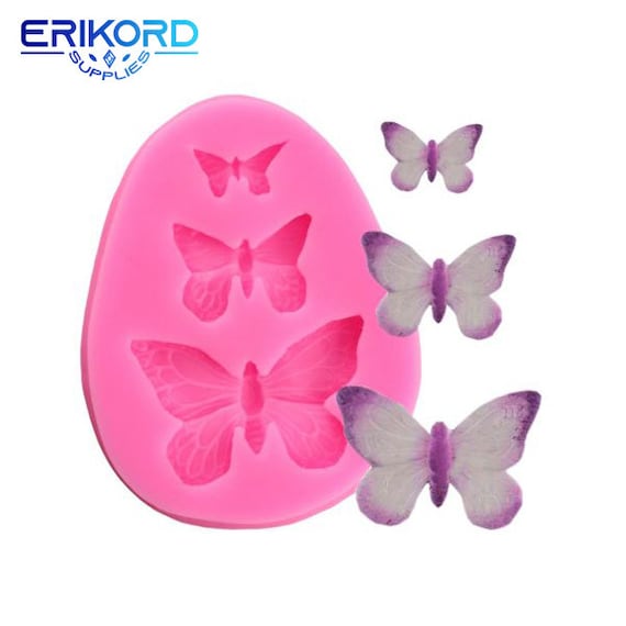 3D Butterfly Silicone Mold Polymer Clay Candy Molds Cupcake Topper DIY  Fondant Cake Decorating Tools Chocolate Gumpaste Mould 