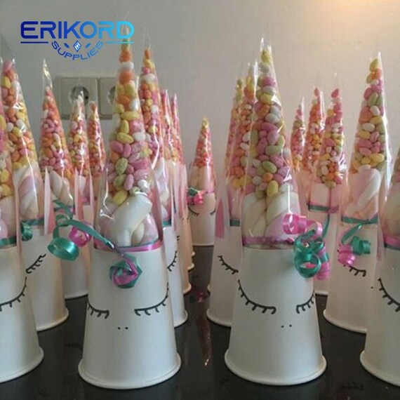 Cone Shaped Cellophane Favor Bags