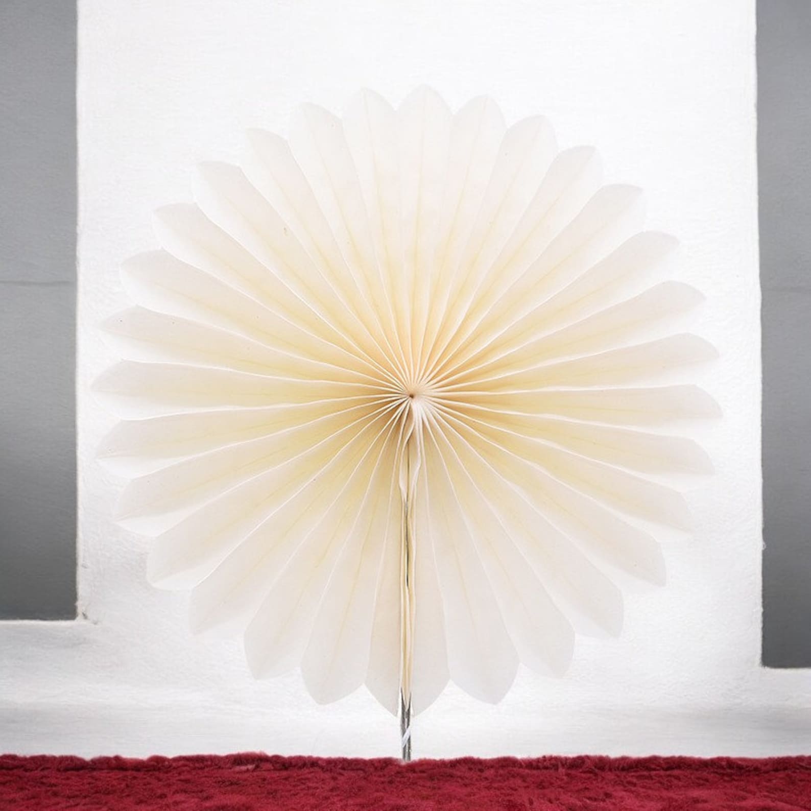 5pcs 10/15/20/25cm Paper Fan Pinwheel Round Lantern Giant Paper Flowers ...