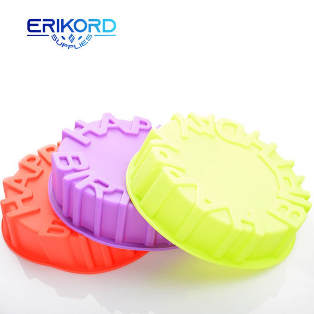 Round Silicone Cake Mold High Temperature Large Microwave Oven Baking Tools Home 10 Inch