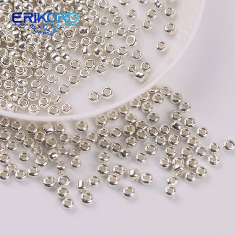 10g Multi Size Metal Color Glass Seed Beads Golden Plated Spacer Czech Glass Beads for Jewelry Bracelet Necklace Making DIY Accessory