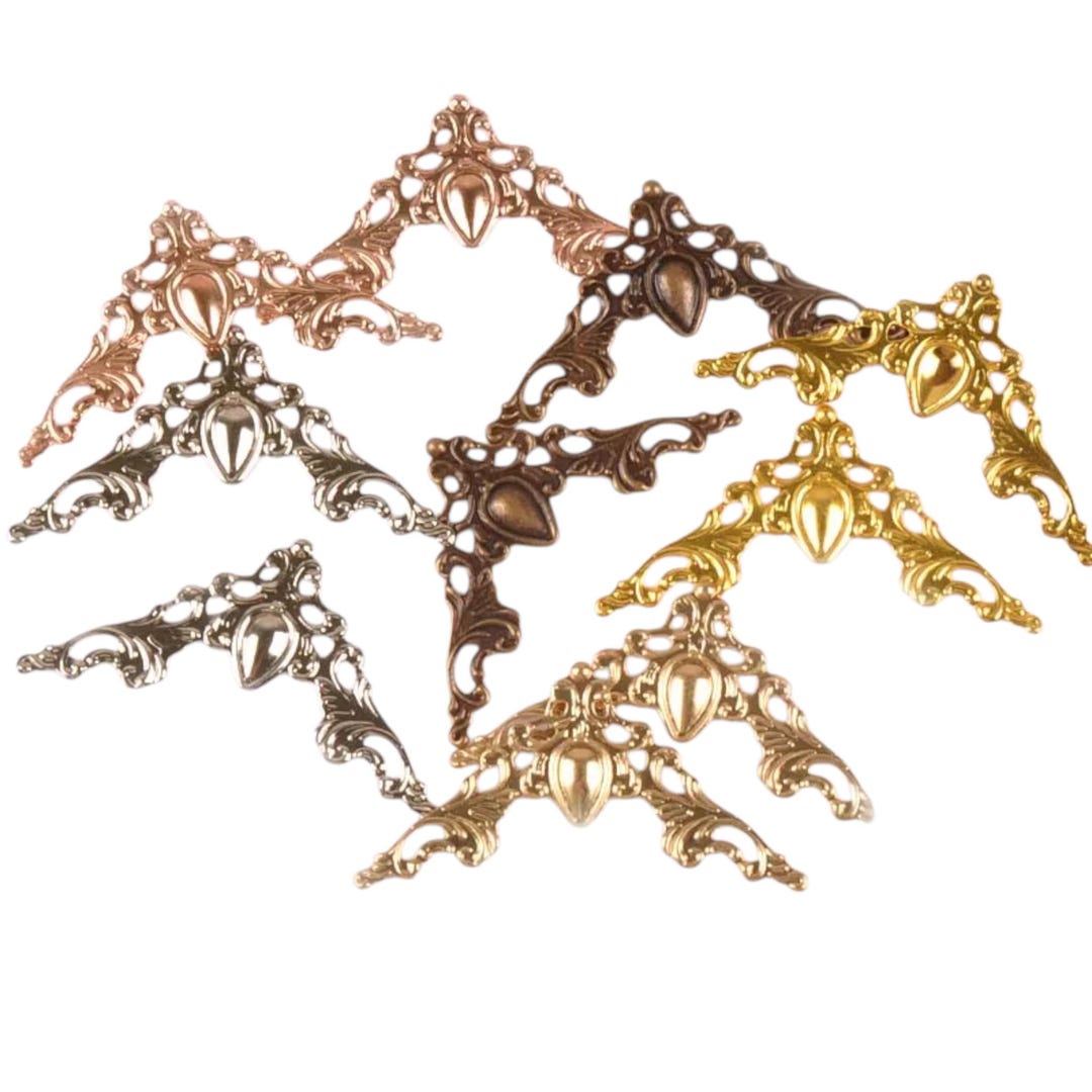 20pcs 40x40mm Metal Corners Protector Cover for Books Decorative ...