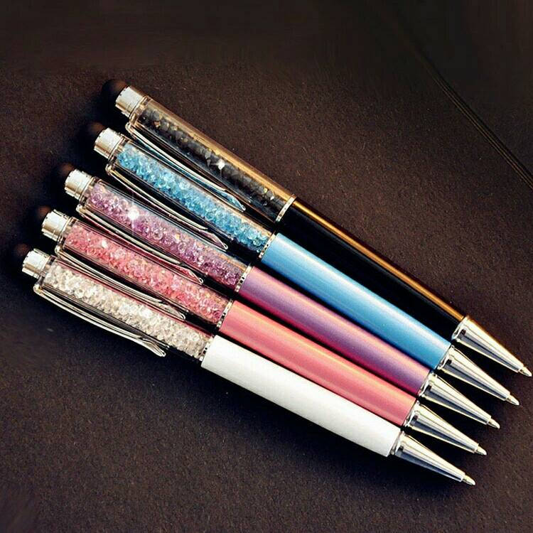 Yulakes Kugelschreiber Set – 4 Stück, Kreativ Mit Kristall-Design, Metallgehäuse, Schwarze Tinte, Für Büro & Geschenk