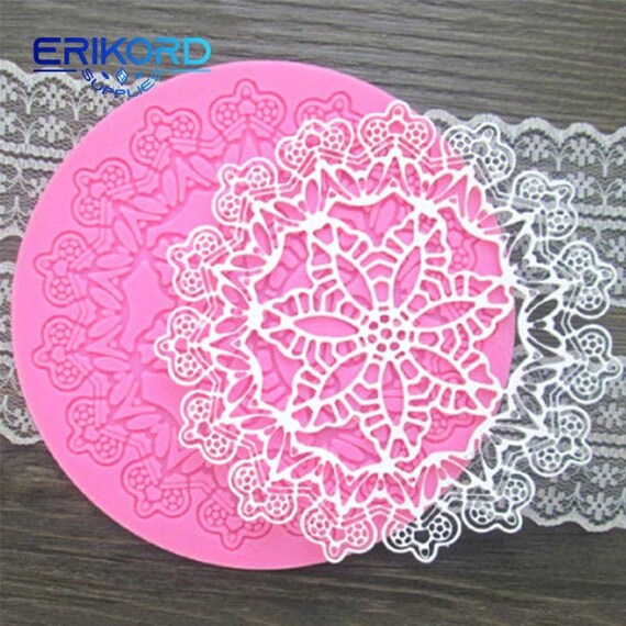 Stampo in silicone classico pizzo europeo Stampo per fondente al cioccolato Stampo per argilla in resina fai-da-te Modello Strumenti per decorare torte Utensili da cucina  15