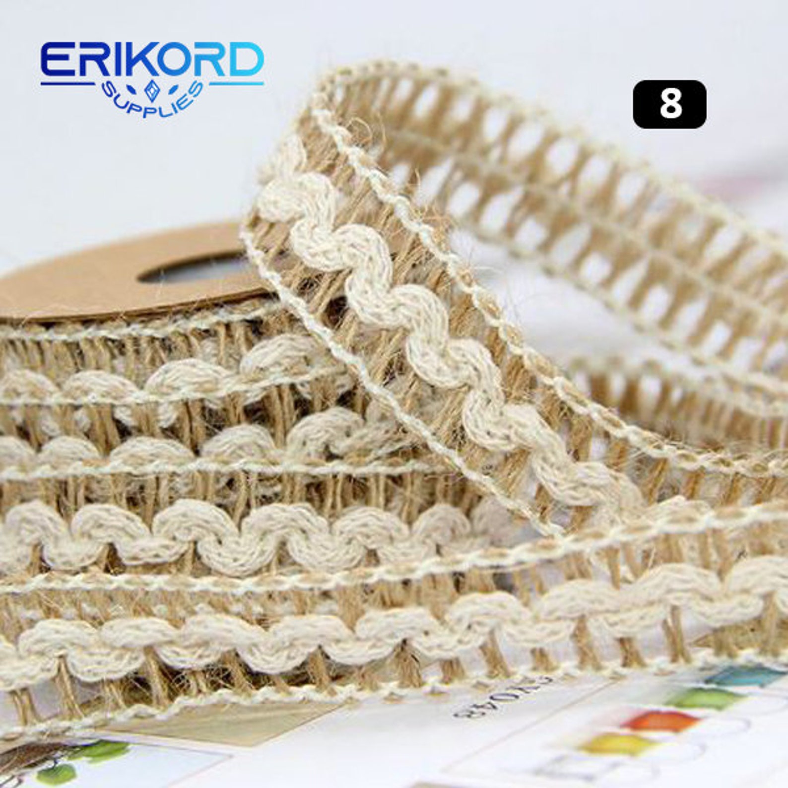 5m Natural Burlap Hemp Jute Rope Party Wedding Home Decoration Wrapping ...