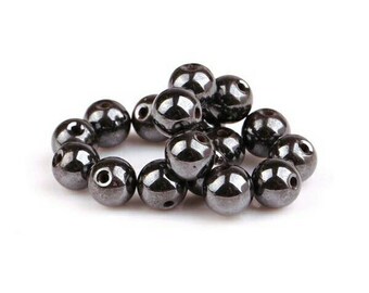 Perline Di Ematite In Oro 4/6/8 Mm, Per Braccialetti Con Ematite, Rotonde, Non Magnetiche, Ematite, 38 Cm, 1 Filo (8 Mm, 47 Pezzi - Foto 6