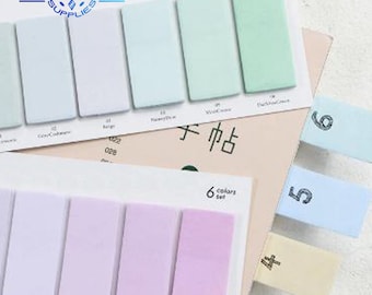 120 hojas/bloc Color agua cuaderno planificador marcapáginas pegatinas de notas adhesivas marcador índice Pad Tab Memo etiquetas de bandera