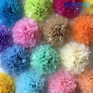 10 pz 15 cm 6 pollici carino babyshower decorazione carta velina fiori di carta pom pom palle lanterne decorazioni per feste mestiere matrimonio