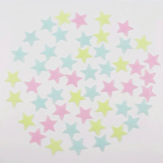 Étoiles phosphorescentes, 100 pièces, Étoiles phosphorescentes, Stickers  étoiles, Stickers muraux, Stickers muraux, Chambre d'enfants,  phosphorescente, Couleurs lumineuses -  France