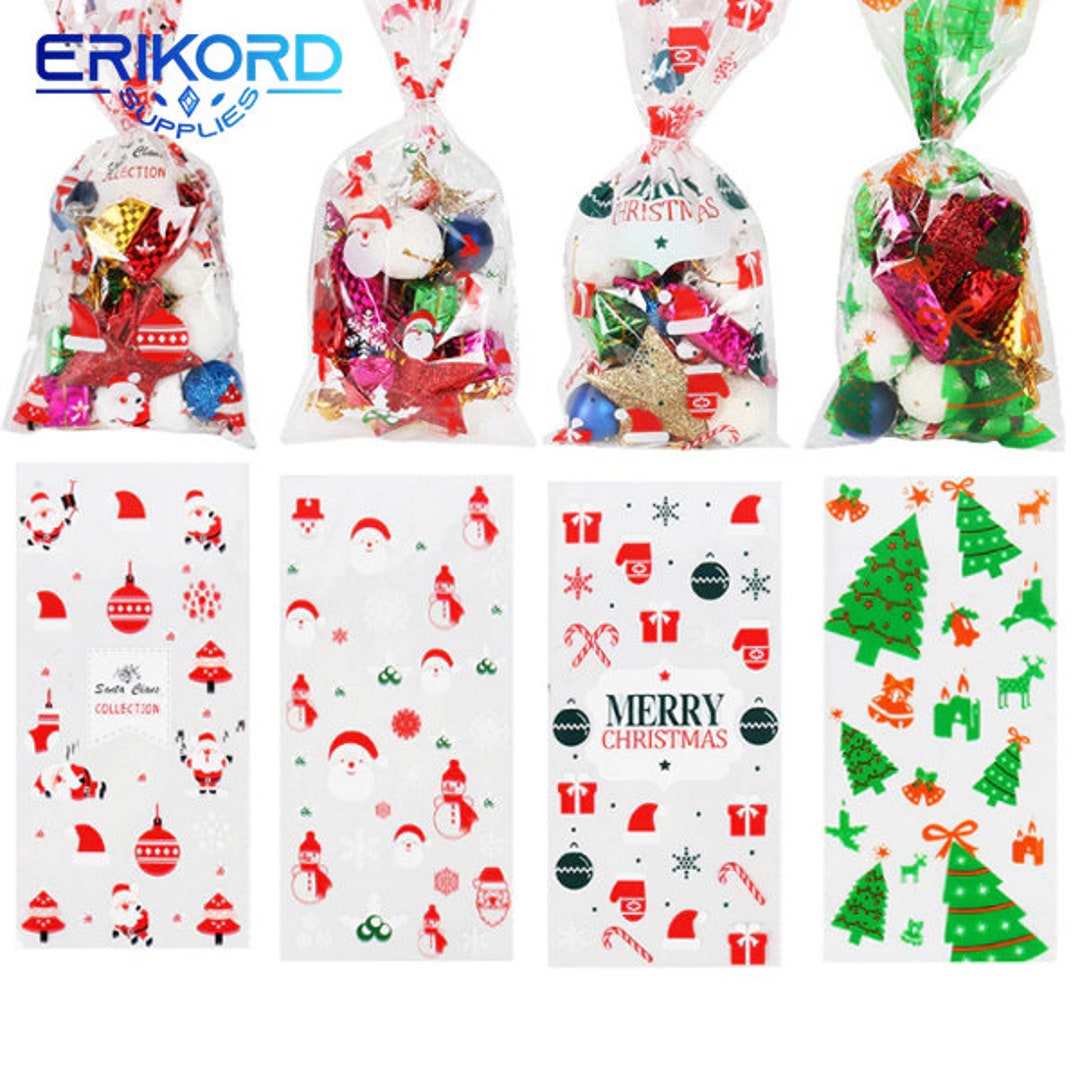 Aazon.co: Honoson 500 Pcs Christas Plastic Gift Bags Bulk Christas