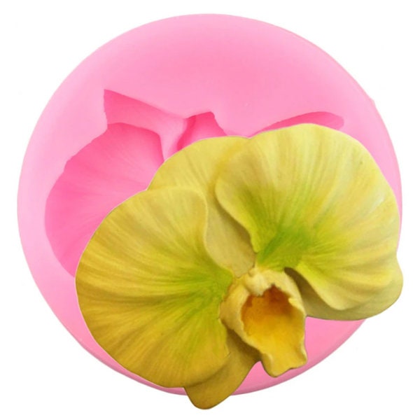 3D Orchid Flower Silicone Mold Fondant Mould DIY Cake Decorating Tools Cupcake Topper Candy Clay Chocolate Sugarcraft Moulds Cake Tools