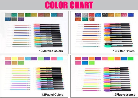 24 PC Neon Pastel Colored Gel Pens Set Art School Sketch Drawing Coloring  Book, 1 - Foods Co.