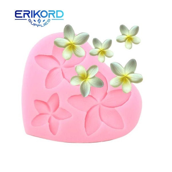 Plumeria Flower Trio - Silicone Mold –