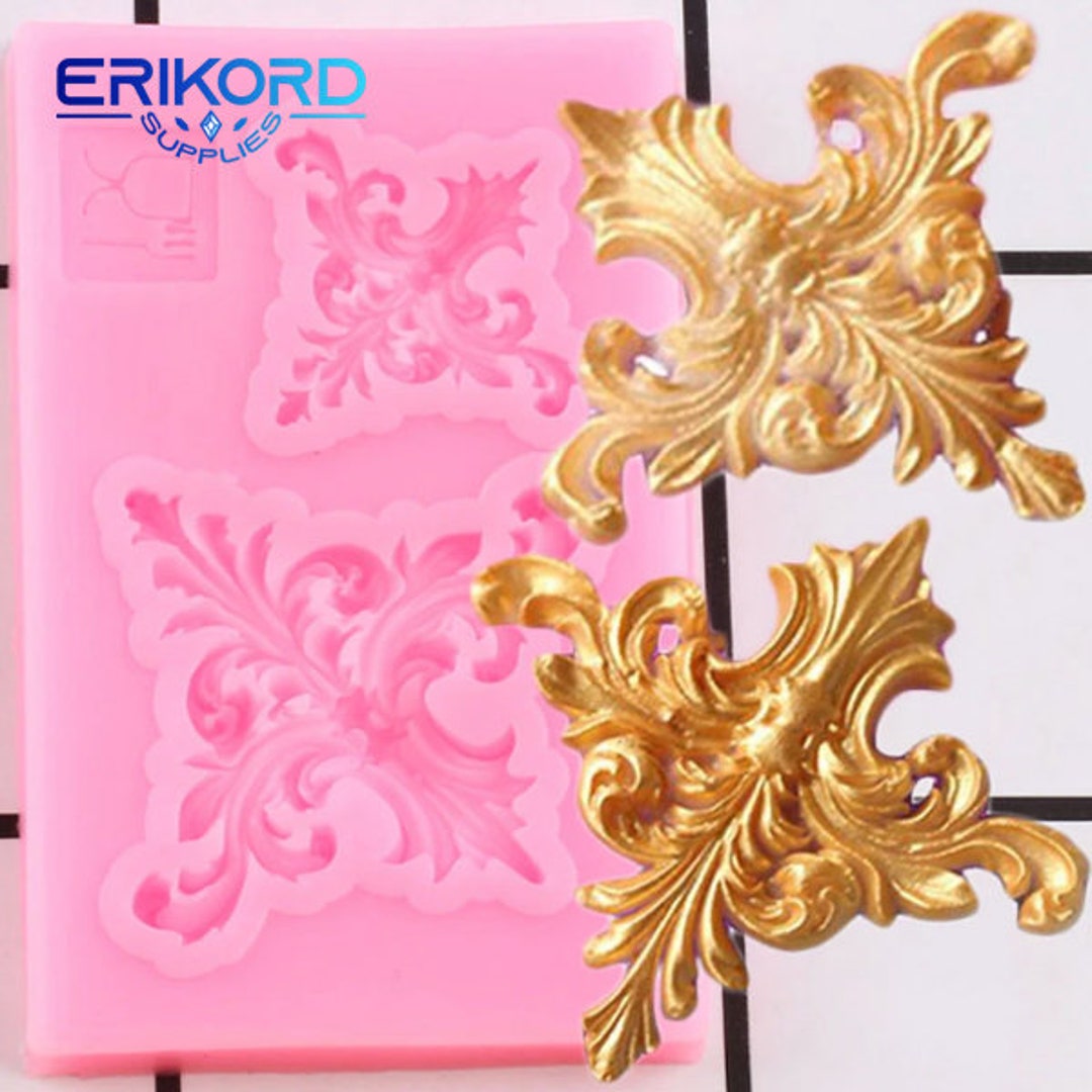 3D Flower Vine Lace Silicone Molds Leaves Cupcake Topper Etsy