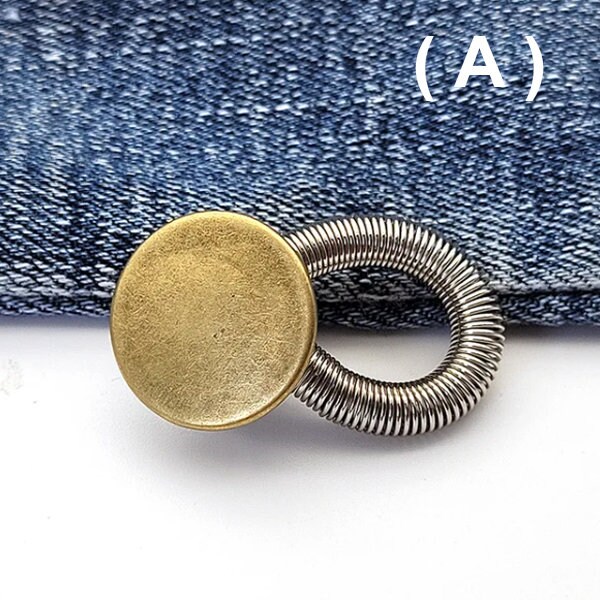 Zimoer 5 Pezzi Elastiche per Pantaloni in vita Bottone, Estensori per Bottoni, Estensori Elastici in Vita per Pantaloni, Allarga Pantaloni, Regolabile per Pantaloni Estensore, Estensore del pulsante