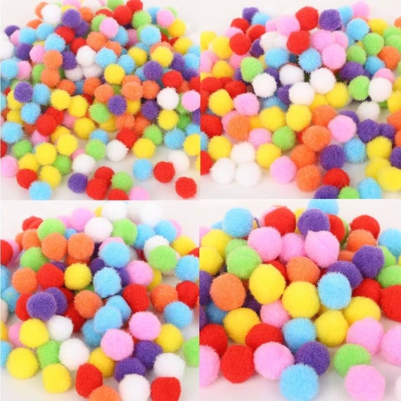 10/15/20/25/30mm Mini Glitter Pompom Ball Large Pompoms Crafts For