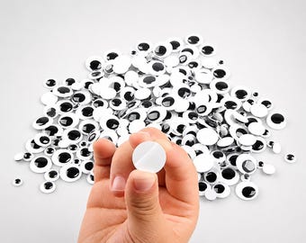 5-40mm Googly Eyes Diy Self-Adhesive Wiggly Eyeballs Children Hand Scrapbooking Arts Decor Eyes for Toys