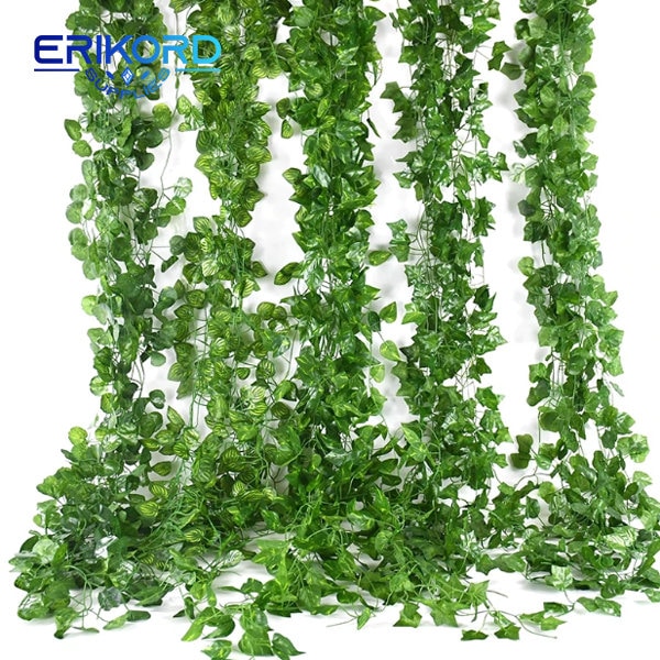 Artificial Plants Home Decor Green Silk Hanging vines Fake Leaf
