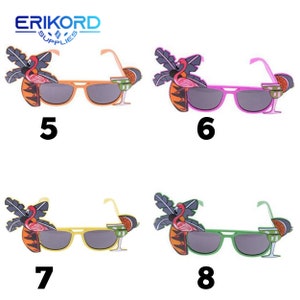 Funny Party Sunglasses Birthday Party Glasses Tropical Fancy Dress Favors Fun Summer Wedding Birthday Party Photo Booth Props Supplies image 3