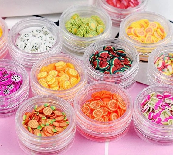Free Shipping 12/set Fruit Slices Filler for Nails Art Tips Balls Slime  Beads Fruit for Kids Floam DIY Bead Accessories Supplies Decoration -   Canada
