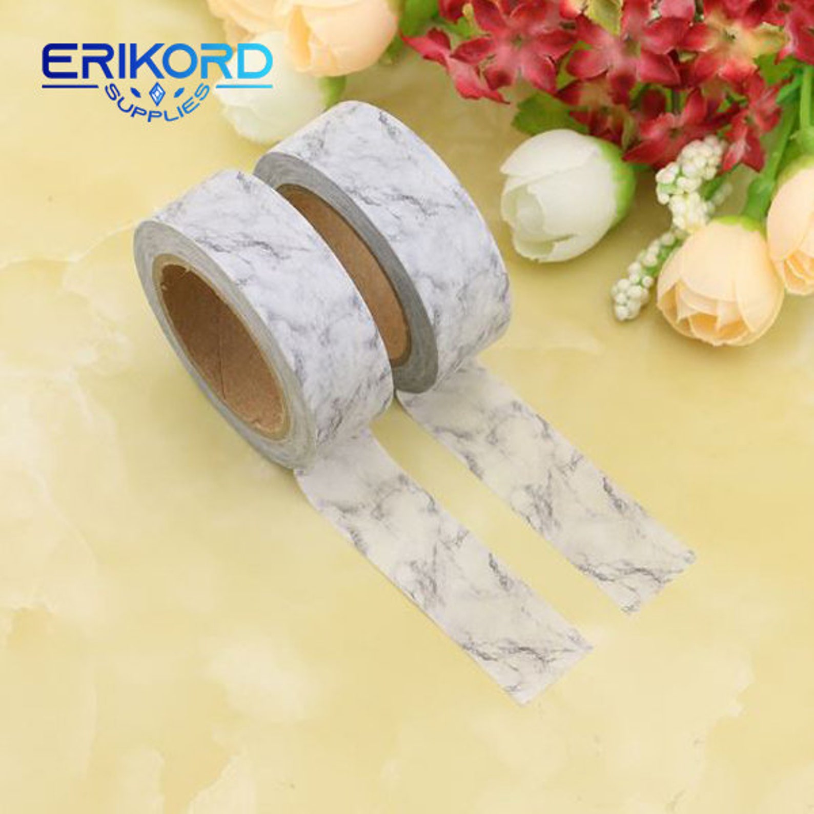 1pcs 1.5cm10m Marble Washi Tape White Paper Masking Tapes Etsy