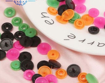 KAM Set Da 360 Bottoni Automatici T5 (20 Line) – 24 Colori Con Scatola Porta Oggetti - 2