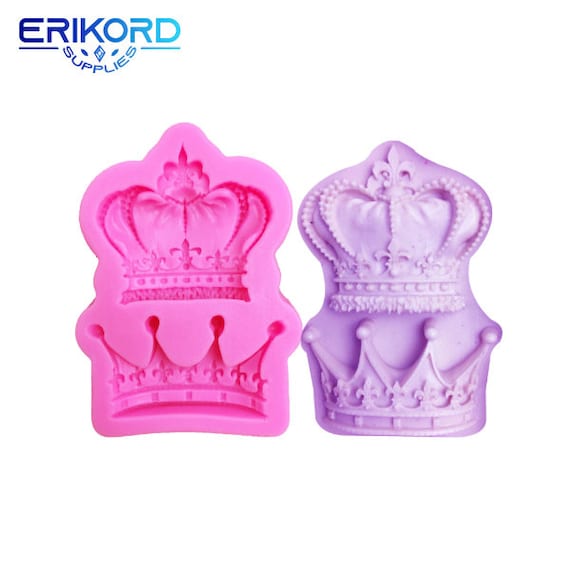Royal Crown Silicone Fandont Mold Silica Gel Moulds Crowns Chocolate Molds Candy Mould Wedding Cake Decorating Tools Free Shipping!