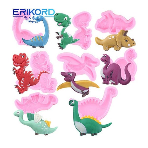 9 Style Giraffe Dinosaur Silicone Mold Candy Chocolate Fondant