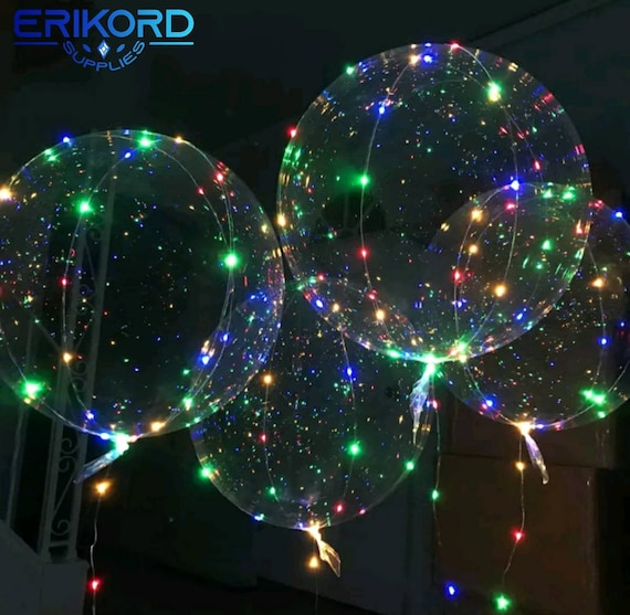 Buy Free Shipping 18/24 Inch Luminous Led Ballons Transparent
