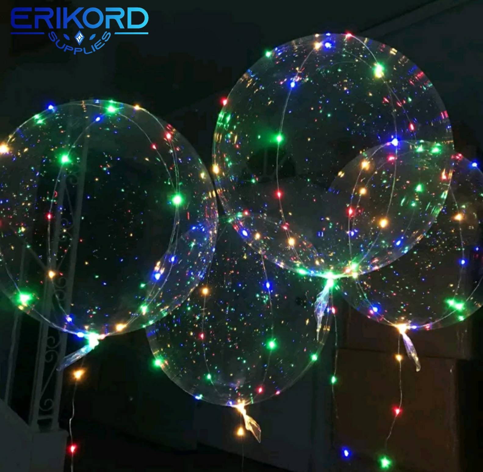 Free Shipping! 18/24 Inch Luminous Led Ballons Transparent Helium Balloons Birthday Party Decorations Wedding LED Bubble Balloon Light Ball