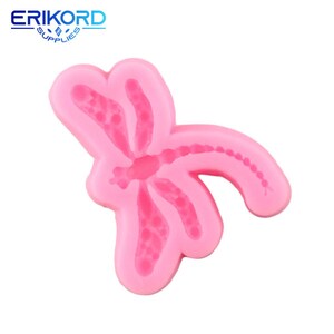 3D Dragonfly Silicone Mold Cupcake Topper Fondant Cake Decorating Tools Jewelry Resin Clay Molds Candy Chocolate Gumpaste Moulds image 3