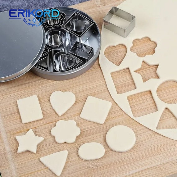 Kit 24Pcs 10 Accessories Making Colored Shapes DIY Cutters Making