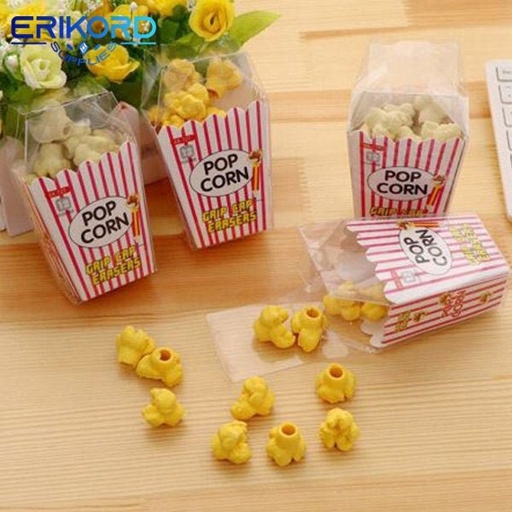 1 confezione di cibo per popcorn gomma da cancellare per bambini