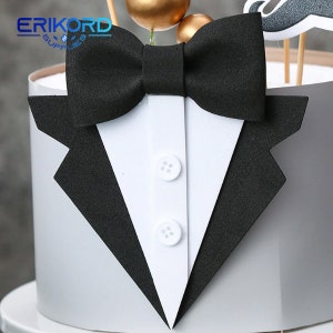 Eva Anzug Fliege Anzug Glücklicher Vatertag Kuchen Topper Alles Gute zum Geburtstag Papa Junge Geburtstag Kuchendekoration Kuchen Dekorieren Werkzeuge Party Favors