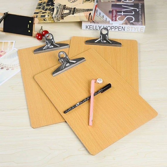 Free Shipping A4/A5 Size Wooden Clipboard File Folder Stationary