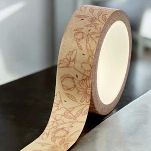 1,5 cm * 10 m Nastro Washi Vintage Flower / Nastro Adesivo Carta Kraft / Scrapbooking, Journaling e Articoli di Cancelleria per Confezionamento Regali