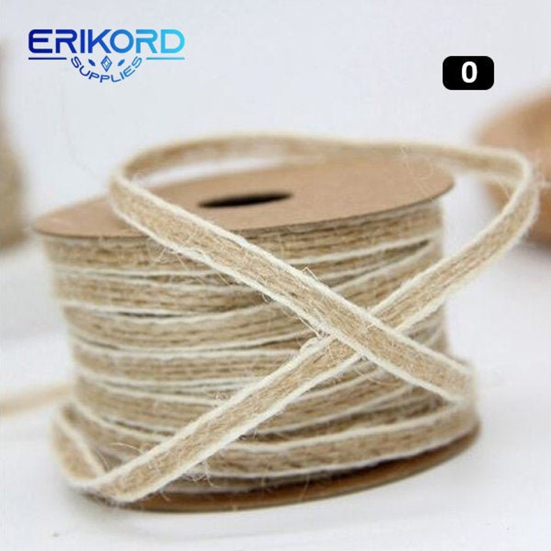 Natural Jute Cord Thread Ribbons Fabric Crafts Party Sewing Handmade Diy  Vintage Jute Rope Roll Chri