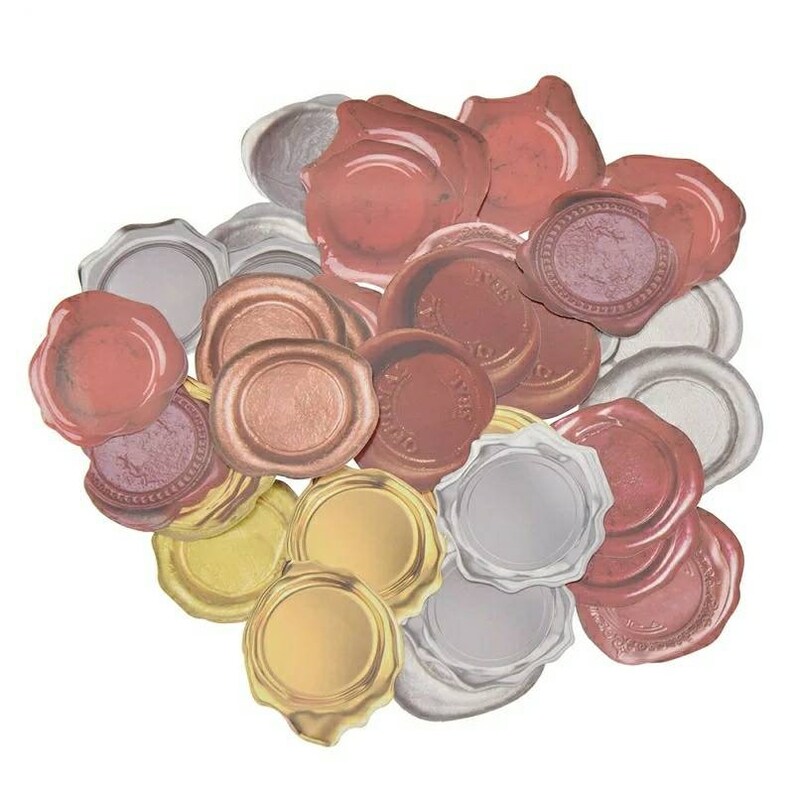 45pcs Retro Wax Seal Design Sticker lot Sealing Wax Tags For Craft Diary Scrapbook Album Wax Seal Stickers Unique Stickers Free Shipping