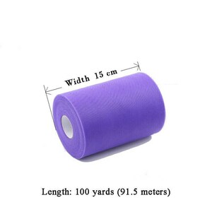 FREE Shipping Tulle Roll 15cm 100Yards Roll Fabric Spool Tutu Party Birthday Gift Wrap Wedding Decoration Party Favors Event Supplies image 2