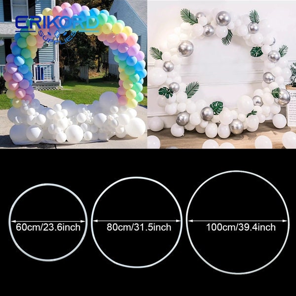 Heart Balloon Column Stand Holder Round Balloon Arch Frame Ring For Party  Decor