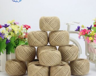Jute touw 30 meter natuurlijke sisal 2 mm rustieke tags wrap bruiloft decoratie ambachten gedraaid touw string koord evenementen feestartikelen