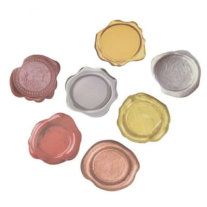 45pcs Retro Wax Seal Design Sticker lot Sealing Wax Tags For Craft Diary Scrapbook Album Wax Seal Stickers Unique Stickers Free Shipping