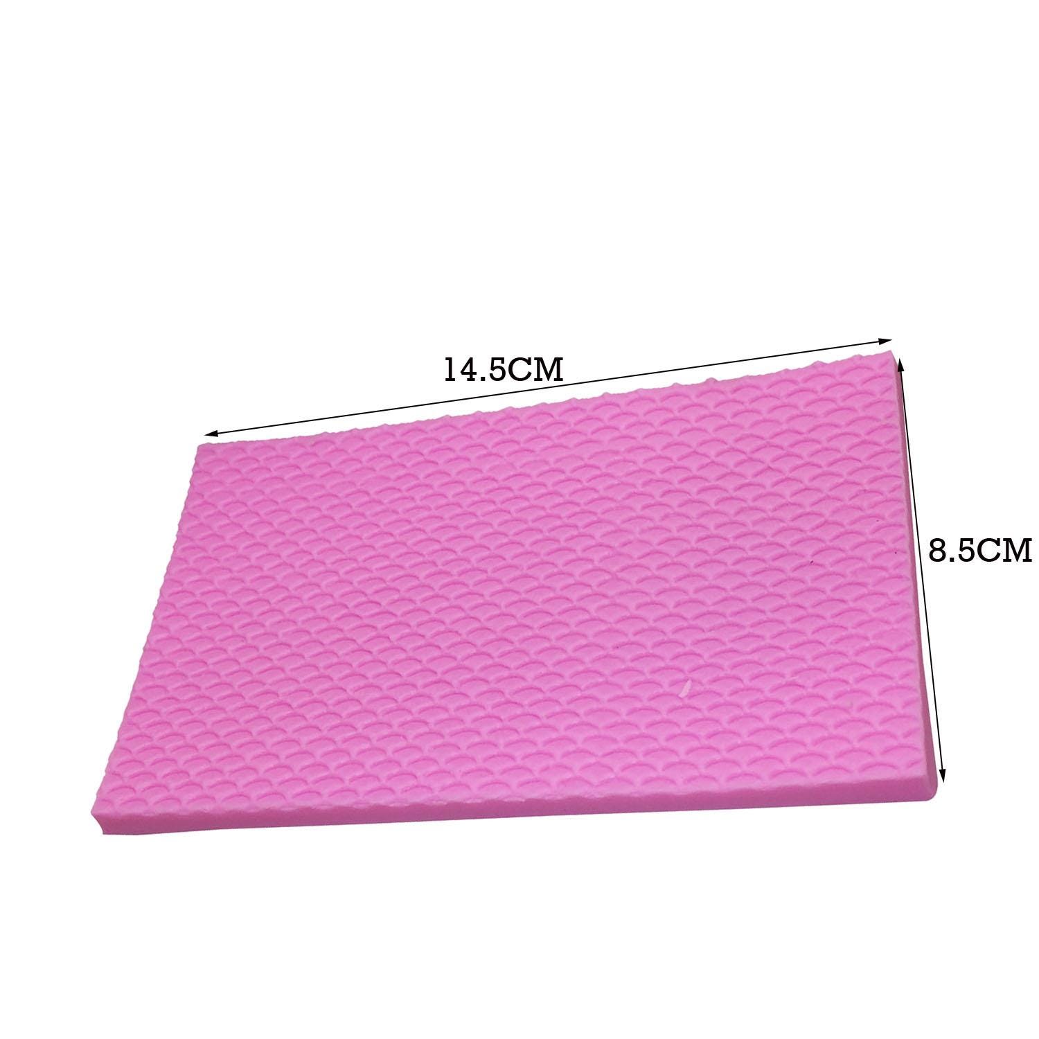 Mermaid Fish Scale Silicone Mold DIY Fondant Embosser Snake Texture ...