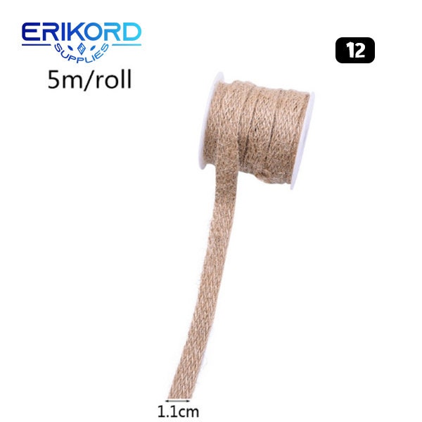 5-10m Natural Vintage Hand Weaving Burlap Jute Cord Hemp Rope Gift ...