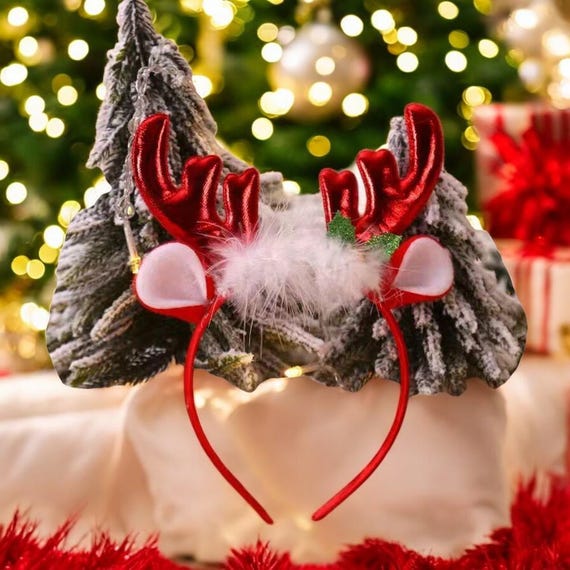 Christmas Headbands Reindeer Red Headband New Amazon.com: Florry Christmas Headbands for Women Deer  main image 4